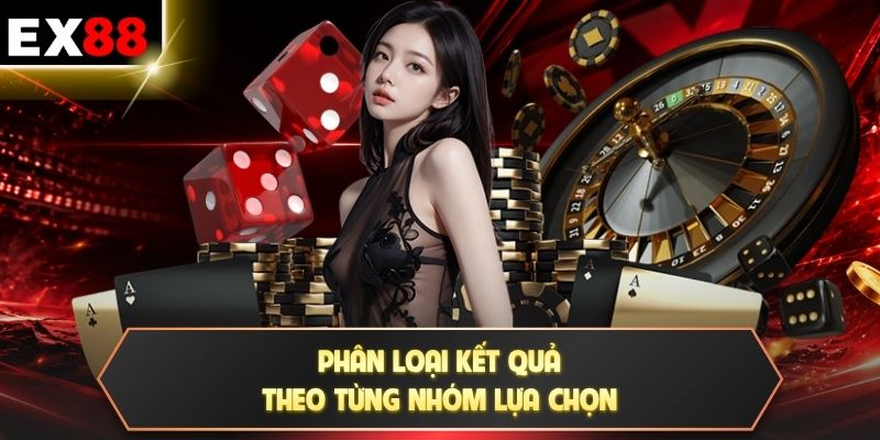 Roulette - 36 Số Đỏ Đen Hấp Dẫn Trên Bàn Chơi Kinh Điển 4 Phân loại kết quả theo từng nhóm lựa chọn
